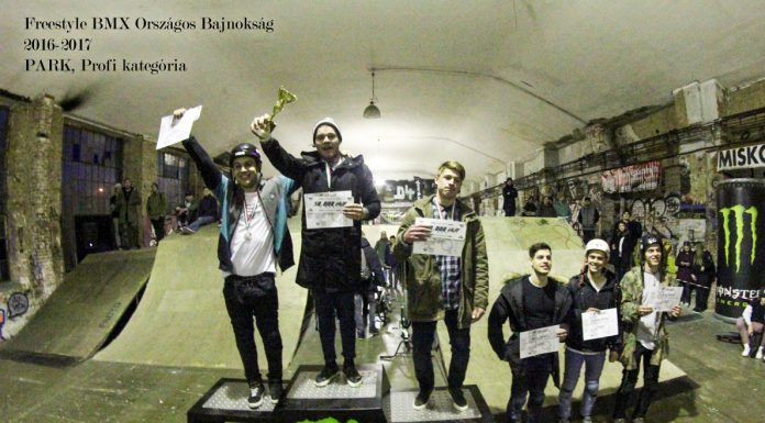 BMX Freestyle Országos Bajnokság 2016-2017 végeredmények és beszámoló